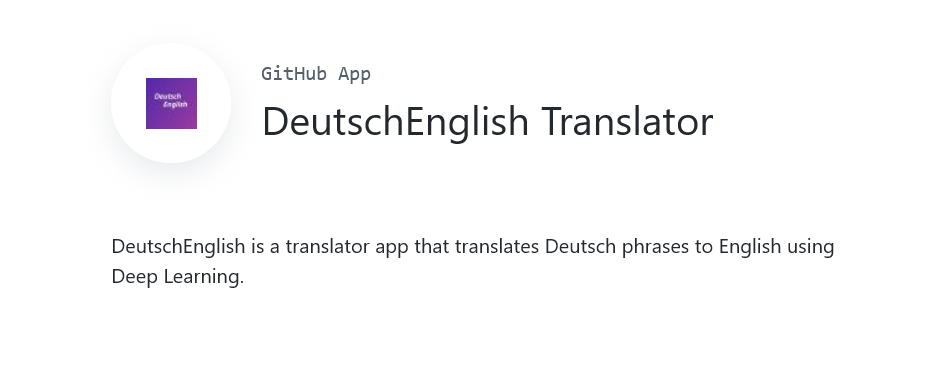 DeutschEnglish Translator App